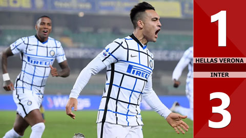 Hellas Verona 1-2 Inter (Vòng 14 Serie A 2020/21)