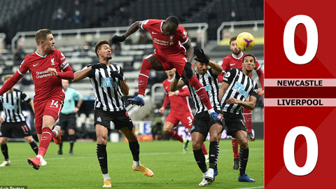 Newcastle United 0-0 Liverpool: Chia điểm tiếc nuối