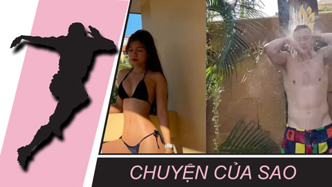 Chuyện của sao 3/1: Văn Lâm và bạn gái rủ nhau khoe body cực phẩm bên bể bơi