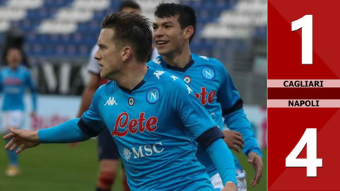 Cagliari 1-4 Napoli (Vòng 15 Serie A 2020/21)