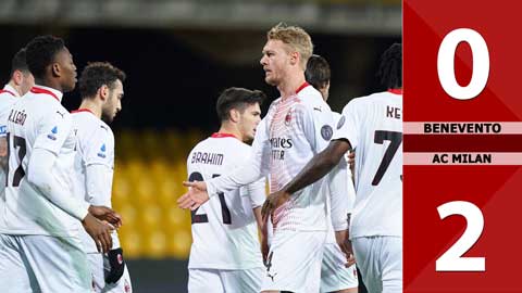 Benevento 0-2 AC Milan (Vòng 15 Serie A 2020/21)