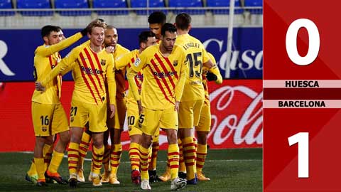 Huesca 0-1 Barca (Vòng 17 La Liga 2020/21)