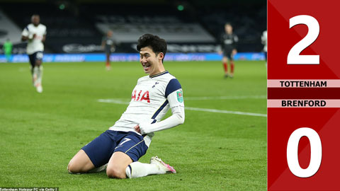 Tottenham 2-0 Brentford (BK Cúp Liên đoàn Anh 2020/21)