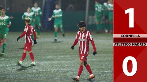  Cornella 1-0 Atletico ( Vòng 2 - Cúp nhà Vua Tây Ban Nha)