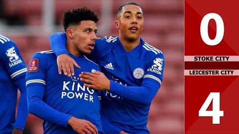 Stoke City 0-4  Leicester City (Vòng 3 - Cúp FA)