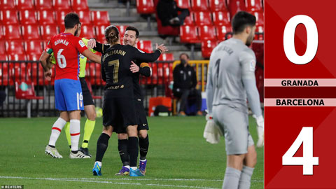 Granada 0-4 Barcelona (Vòng 18 La Liga 2020/21)