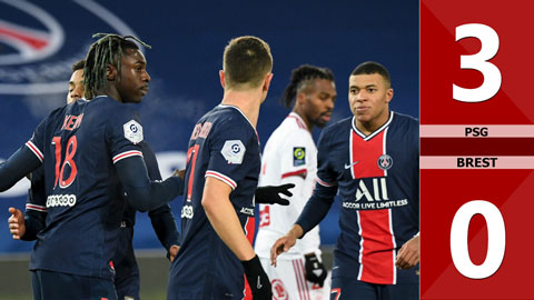 PSG 3-0 Brest (Vòng 19 Ligue 1 - 2020/21)