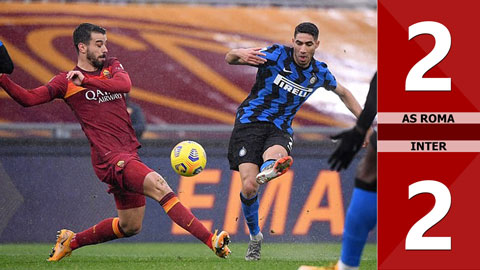 AS Roma 2-2 Inter (Vòng 17 Serie A 2020/21)