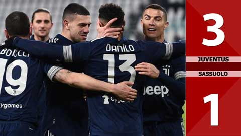 Juventus 3-1 Sassuolo (Vòng 17 Serie A 2020/21)