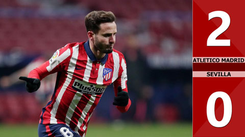 Atletico Madrid 2-0 Sevilla (Đá bù vòng 1 La Liga 2020/21)