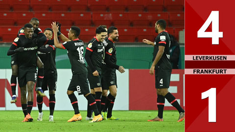 Bayer Leverkusen 4-1 Eintracht Frankfurt (Vòng 2 Cúp QG Đức 2020/21)