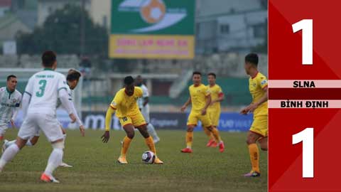 SLNA 1-1 Bình Định (Vòng 1 V.league 2021)