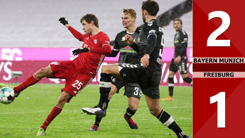 Bayern Munich 2-1 Freiburg (Vòng16 Bundesliga 2020/21)