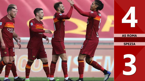 AS Roma 4-3 Spezia (Vòng 19 Serie A 2020/21)