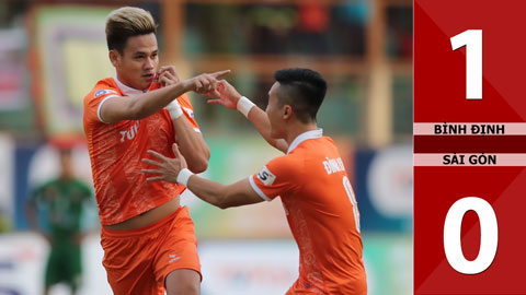 Bình Định 1-0 Sài Gòn (Vòng 2 V.League 2021)