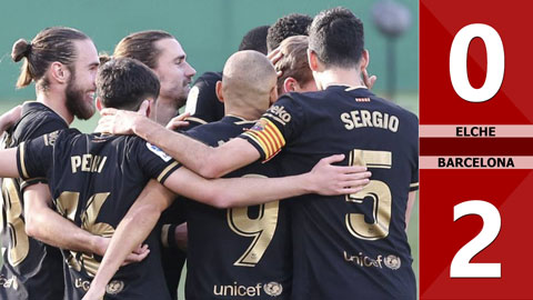 Elche 0-2 Barcelona (Vòng 20 La Liga 2020/21)