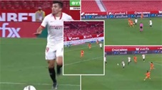11 cầu thủ Sevilla thực hiện 37 đường chuyền trong 35 giây trước Valencia