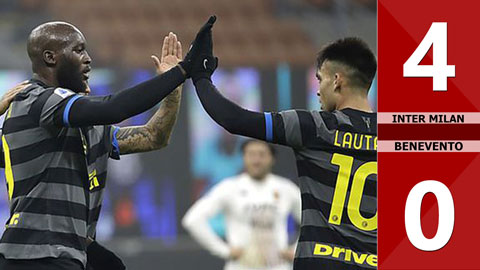 Inter Milan vs Benevento: 4-0 (Vòng 20 Serie A 2020/21)