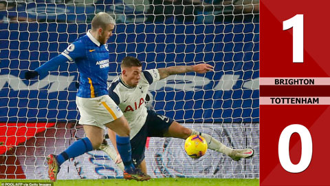 Brighton vs Tottenham: 1-0, vắng Harry Kane, Gà Trống thi đấu vô hồn