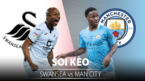 TỶ LỆ và dự đoán kết quả Swansea City vs Man City