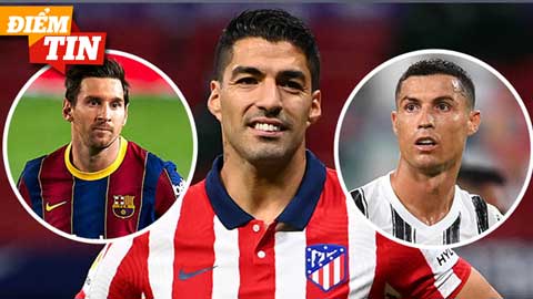 Điểm tin 9/2: Phá kỷ lục của Ronaldo, Suarez bỏ xa đồng đội cũ Messi