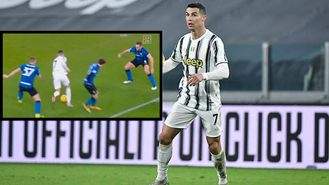 Ronaldo độc diễn đi qua liền 3 cầu thủ Inter