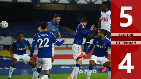 Everton vs Tottenham: 5-4 (Vòng 5 FA Cup 2020/21) 