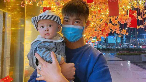 Duy Mạnh: 'Được đón tết cùng con trai thật hạnh phúc'