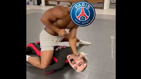 Clip chế: Barca bị PSG đánh cho tơi tả