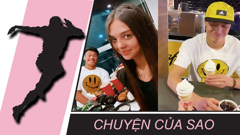 Chuyện của sao 20/2: Bùi Tiến Dũng và bạn gái Tây có chung sở thích ăn uống