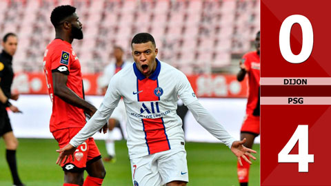 Dijon vs PSG: 0-4 (Vòng 27 Ligue 1 2020/21)