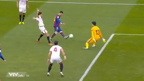 Messi độc diễn ghi bàn đẹp mắt vào lưới Sevilla