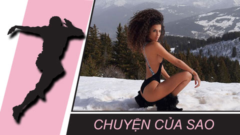 Chuyện của sao 7/3: Bạn gái sao PSG hở bạo giữa trời tuyết