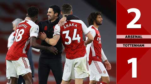 Arsenal vs Tottenham: 2-1, Pháo thủ ngược dòng mãn nhãn