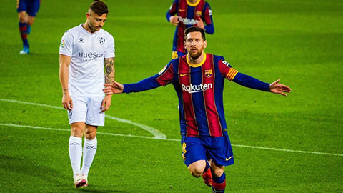 Messi lập tuyệt phẩm khiến 5 cầu thủ Huesca chán nản