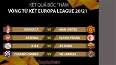 Bốc thăm tứ kết Europa League: MU và Arsenal dễ thở