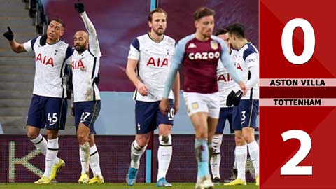 Aston Villa vs Tottenham: 0-2, Đứng dậy đúng lúc, áp sát top 4