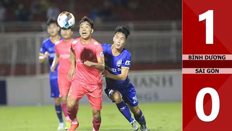 B.Bình Dương vs Sài Gòn FC: 1-0 (Vòng 5 V.League 2021)