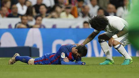 Messi luôn bị các cầu thủ Real phạm lỗi thô bạo thế nào