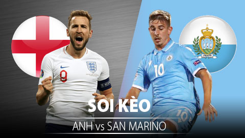 TỶ LỆ và dự đoán kết quả Anh vs San Marino