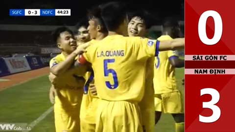 Sài Gòn vs Nam Định: 0-3 (Vòng 6 V.league 2021)