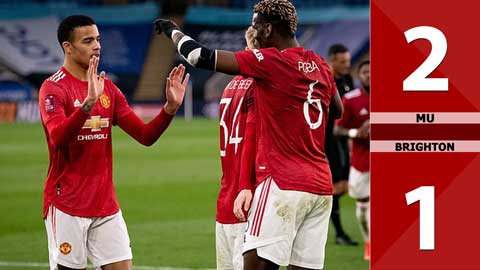 MU vs Brighton:2-1, Quỷ đỏ ngược dòng kịch tính tại Old Trafford