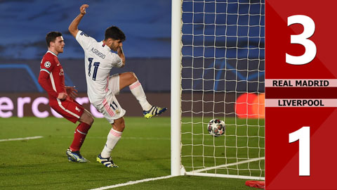 Real Madrid vs Liverpool: 3-1, cú đúp của sao trẻ