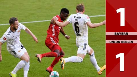 Bayern Munich vs Union Berlin: 1-1 (Vòng 28 Bundesliga 2020/21)