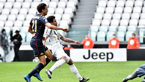 McKennie băng xuống đánh bại thủ môn Perin (Juventus 3-1 Genoa)