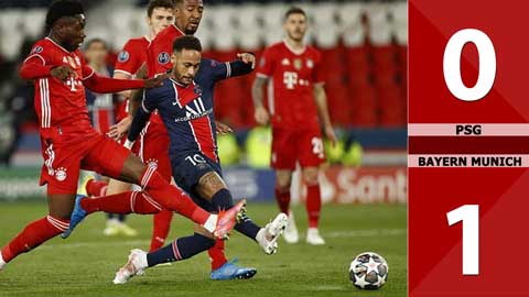 PSG vs Bayern Munich: 0-1 (chung cuộc 3-3), PSG hạ bệ 'Nhà vua'