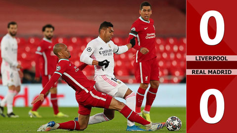 Liverpool vs Real: 0-0 (chung cuộc 1-3), The Kop bất lực nhìn Real vào bán kết gặp Chelsea 