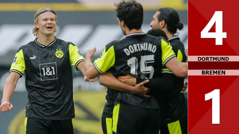 Dortmund vs Werder Bremen: 4-1 (Vòng 29 Bundesliga 2020/21)