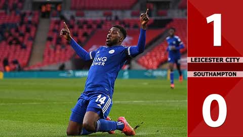 Leicester City vs Southampton: 1-0 (Bán kết FA Cup 2020/21)