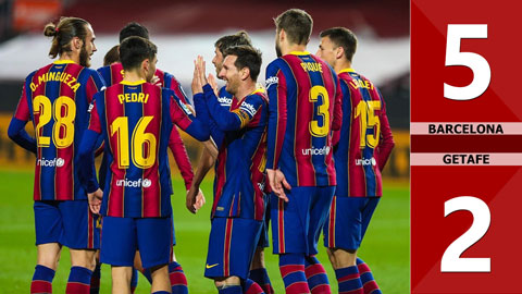 Barcelona vs Getafe: 5-2 (Vòng 31 La Liga 2020/21)